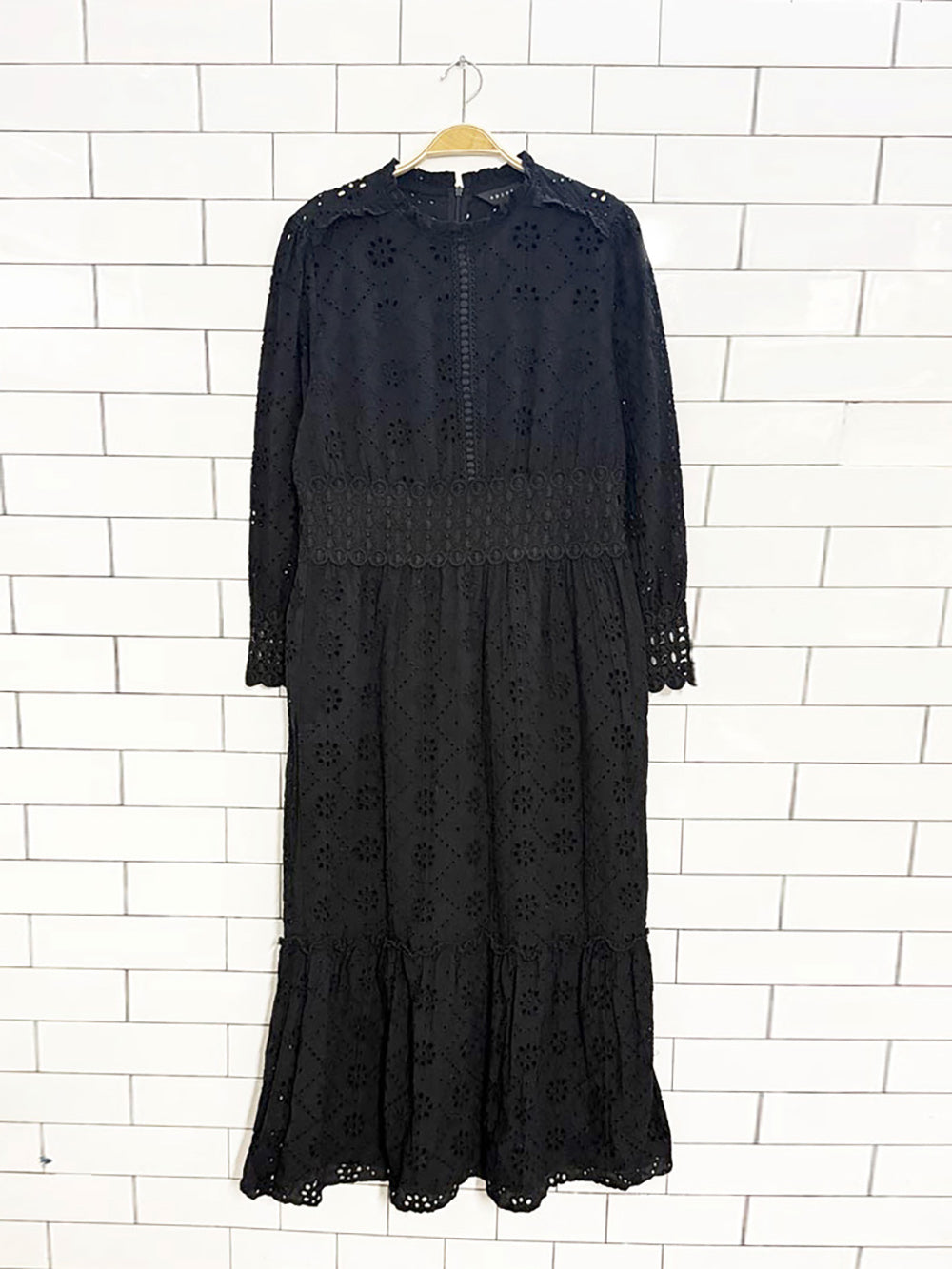adiva boho eyelet lace maxi dress