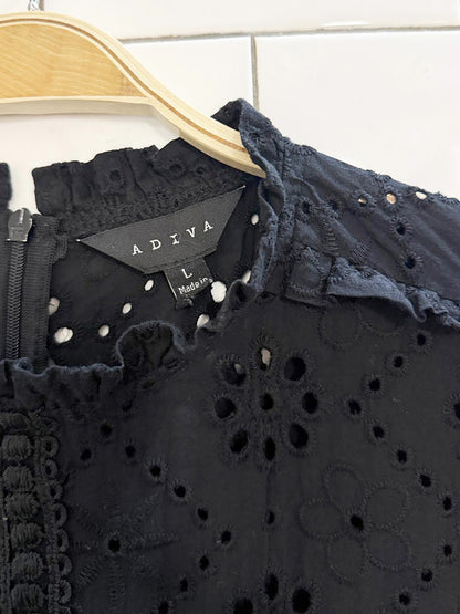 adiva boho eyelet lace maxi dress