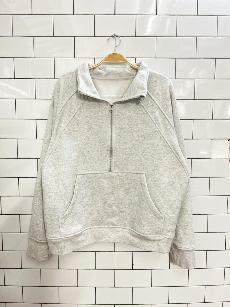 1/2 zip oversized fleece sweatshirt - good market thrift store
