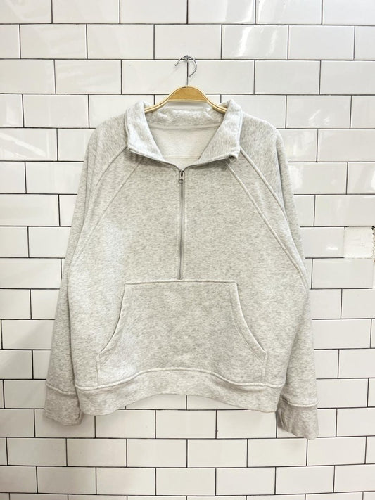 1/2 zip oversized fleece sweatshirt - good market thrift store