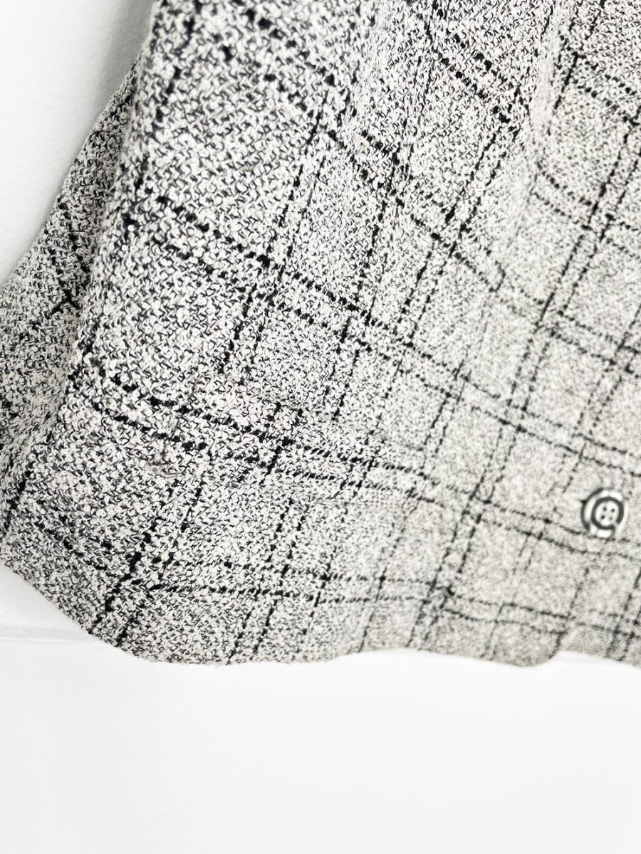 vintage 90s looks windowpane woven vest top - good market thrift store