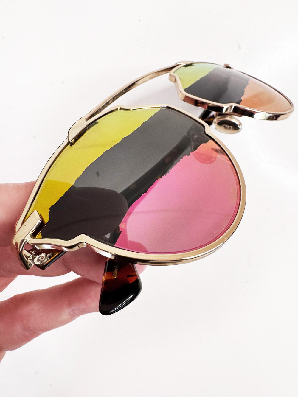 dior so real tinted sunset browbar sunglasses | made in Italy
