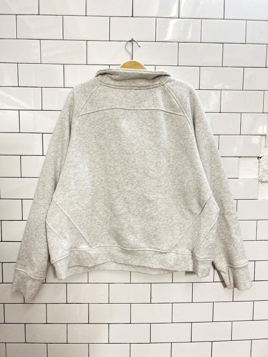 1/2 zip oversized fleece sweatshirt - good market thrift store