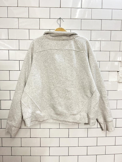 1/2 zip oversized fleece sweatshirt - good market thrift store