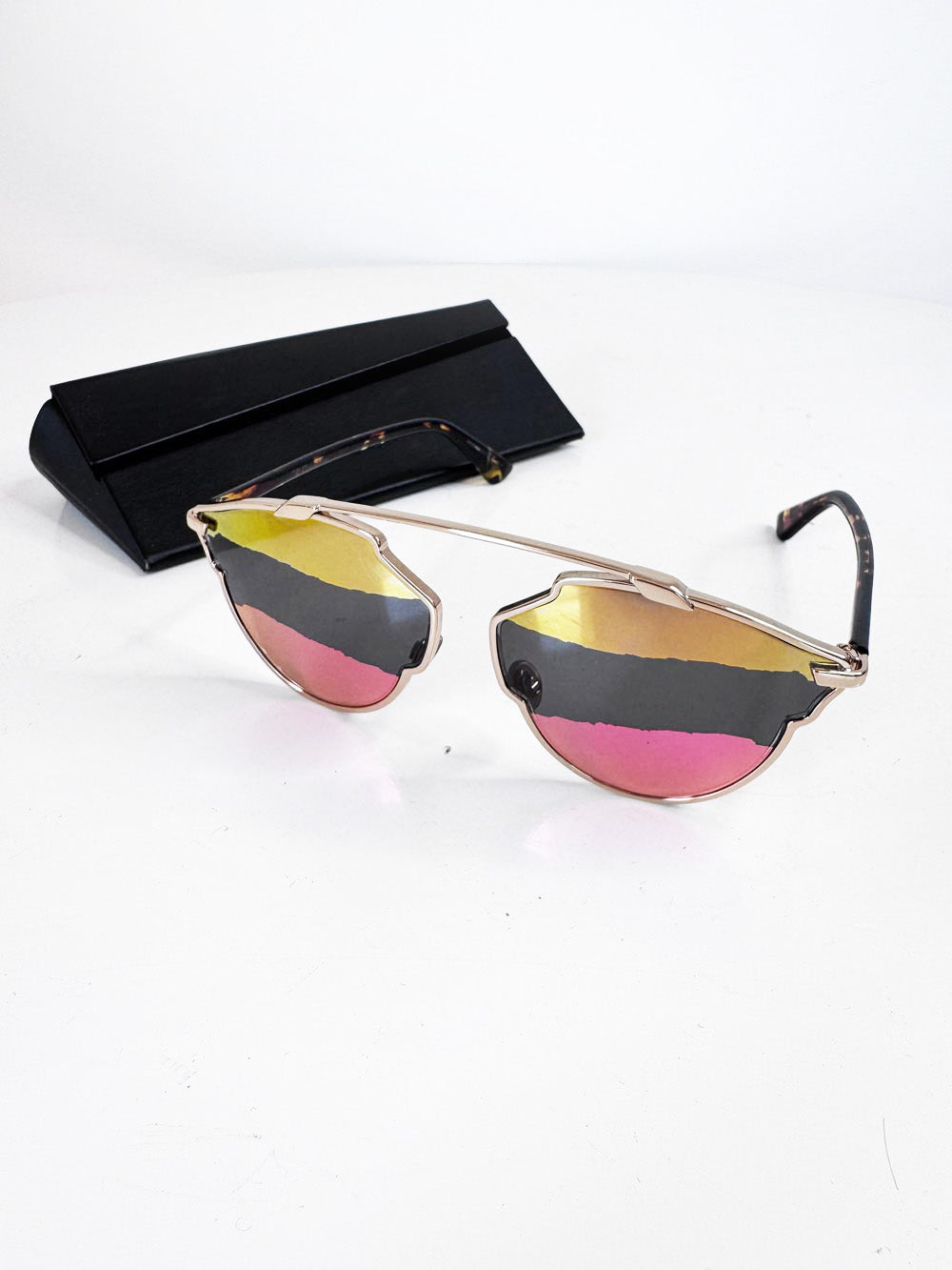 dior so real tinted sunset browbar sunglasses | made in Italy