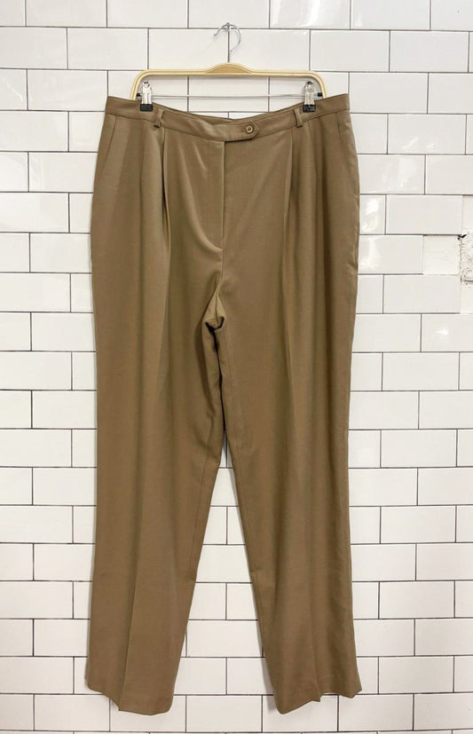 vintage 90s conrad c 100% wool pleated trousers - good market thrift store