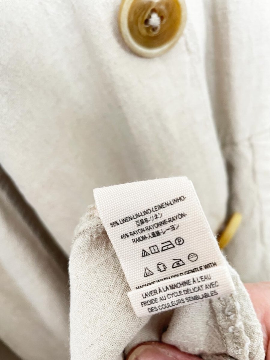 free people sweet melody linen - blend lagenlook duster jacket - good market thrift store