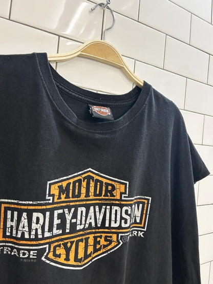 harley davidson niagara falls oversized graphic muscle shirt - good market thrift store