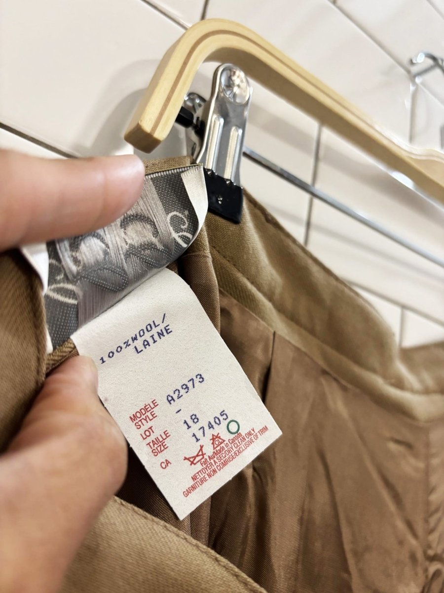 vintage 90s conrad c 100% wool pleated trousers - good market thrift store