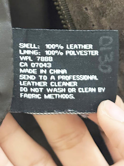 vintage 00s anne klein suede full zip jacket | leather