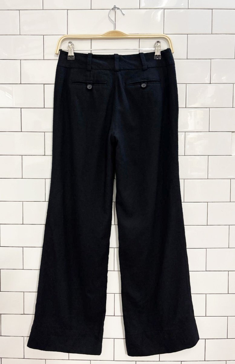 club monaco wool - blend wide leg trouser - good market thrift store