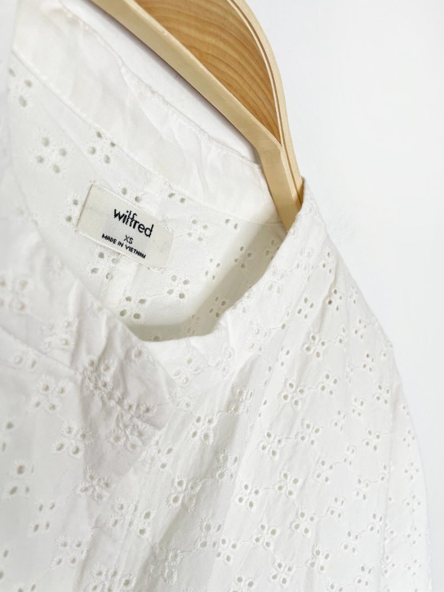 wilfred loren eyelet blouse | aritzia - good market thrift store