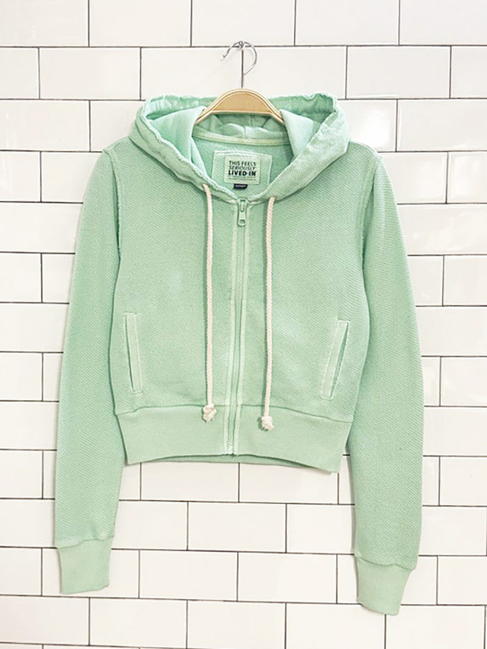AE lived-in soft terry full zip hooded sweatshirt | american eagle