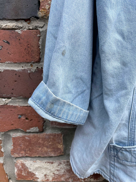 vintage cotton ginny light denim hoodie