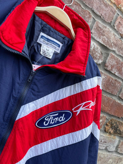 vintage 90s ford racing puffer jacket