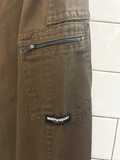 vintage 00s independant trucks wide leg utility skate pants - good market thrift store