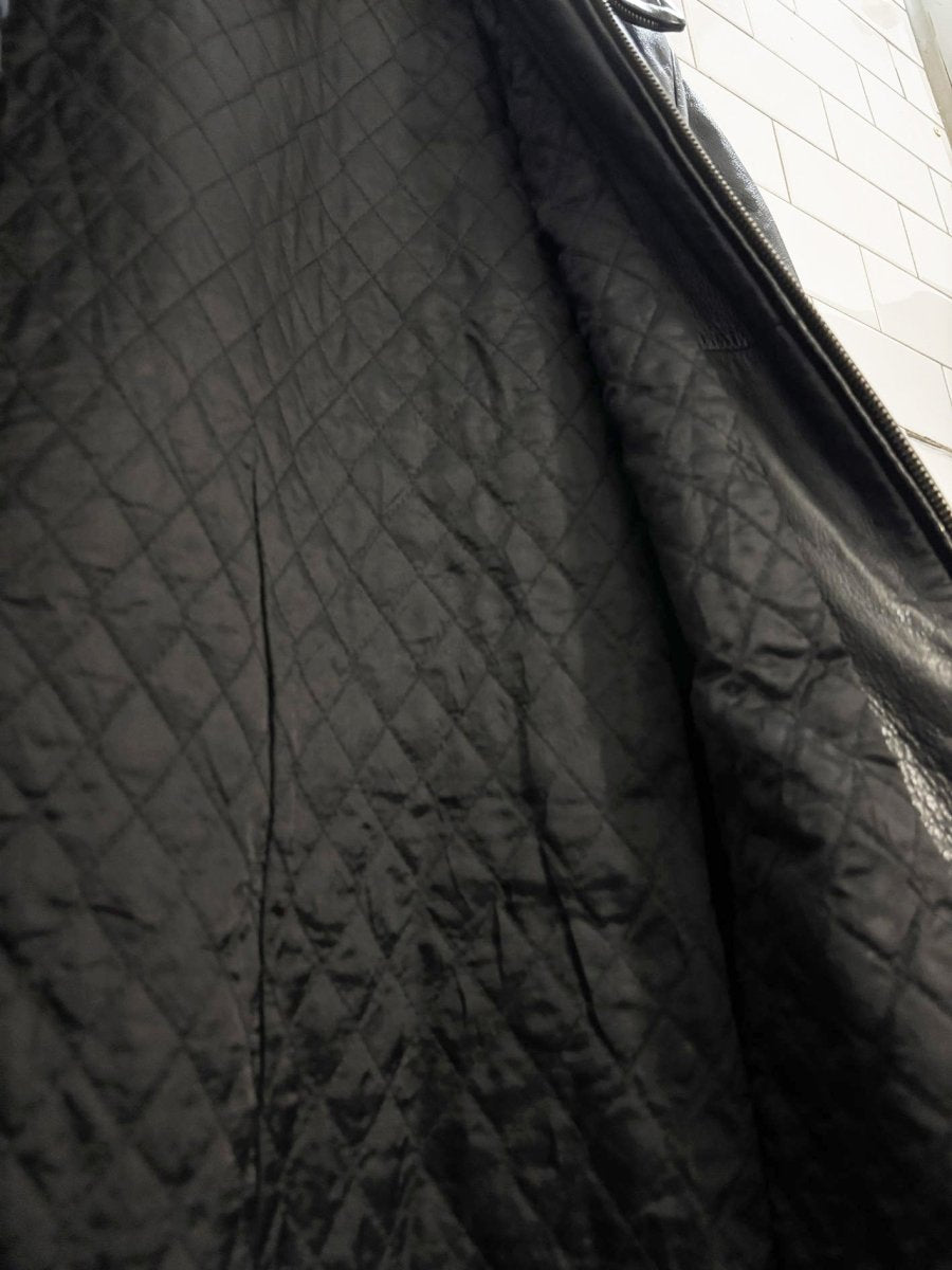 vintage 00s new york & company butter leather minimal zip jacket - good market thrift store