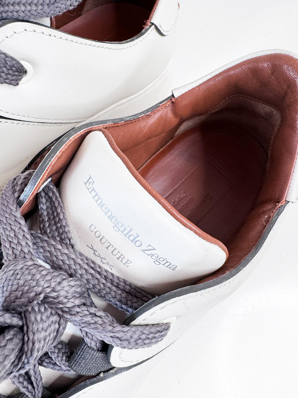 ermenegildo zegna couture tizano leather low-top sneaker