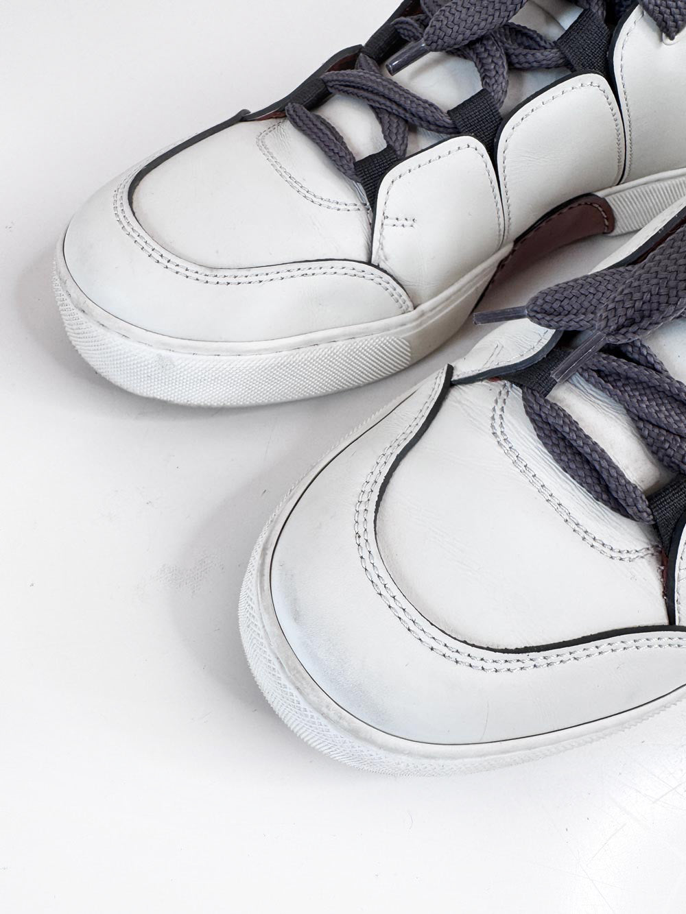 ermenegildo zegna couture tizano leather low-top sneaker