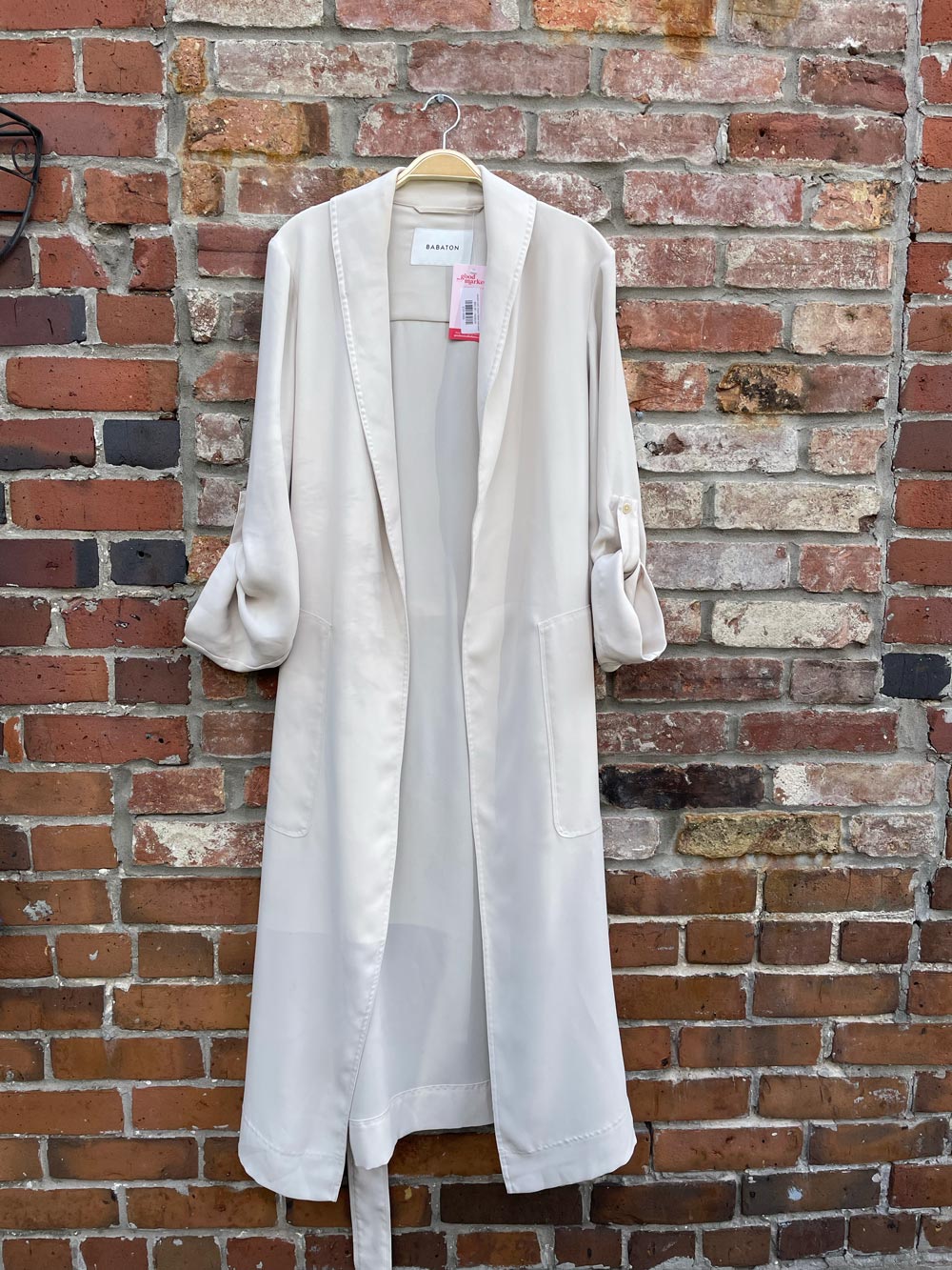 babaton kahlo drapey belted robe jacket