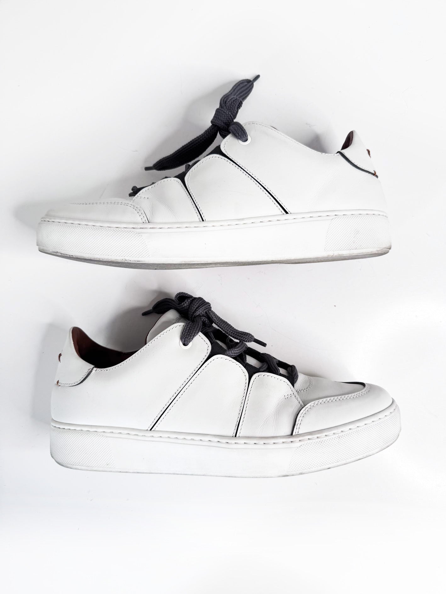 ermenegildo zegna couture tizano leather low-top sneaker