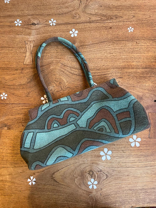 y2k angela adams woven shoulder bag