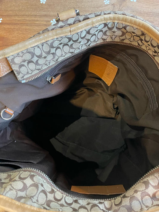 coach 77116 large canvas signature tote