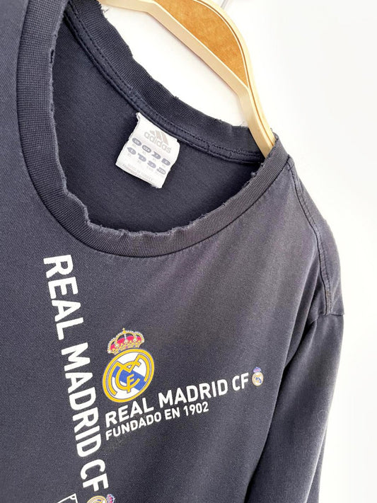 vintage 00s adidas x real madrid tee - good market thrift store