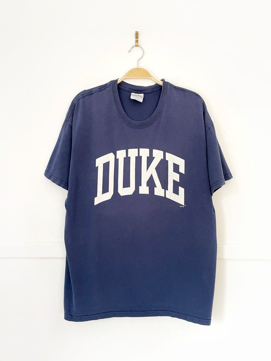 vintage 90s DUKE collegiate block letter tee - good market thrift store