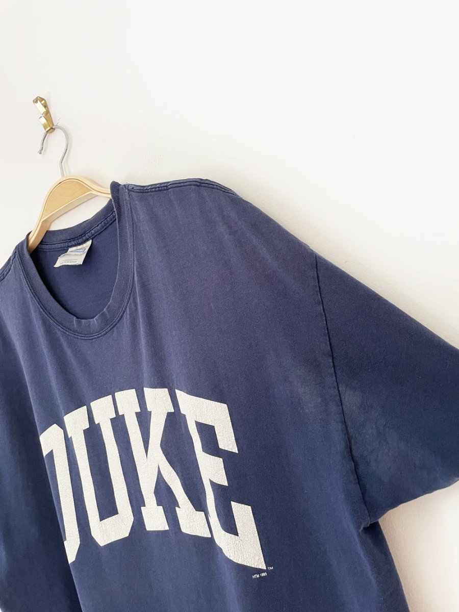 vintage 90s DUKE collegiate block letter tee - good market thrift store