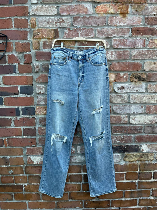 daze baggy leg ripped jeans
