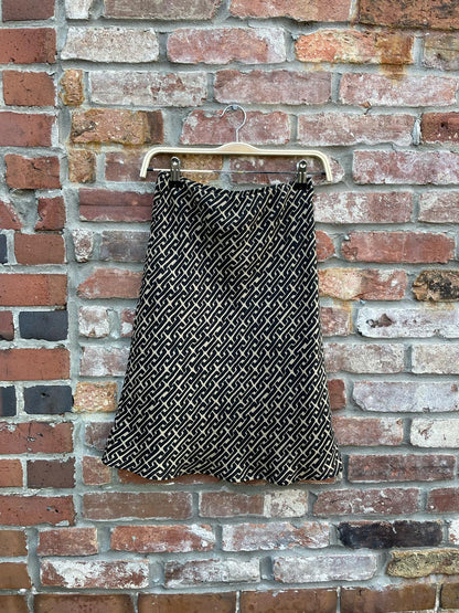 vintage 00s fairweather chain link mini skirt