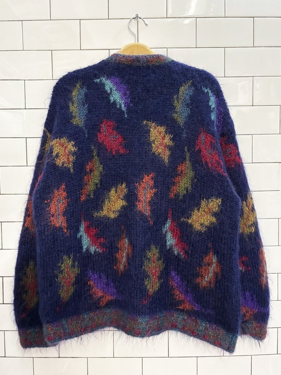 vintage 90s icelandic design mohair blend cardigan jacket - good market thrift store