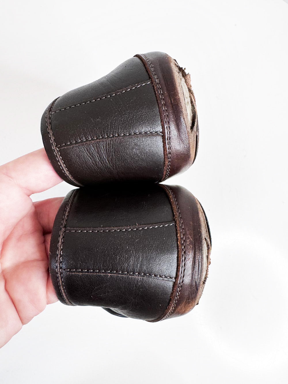 bottega veneta leather intrecciato smoking slippers