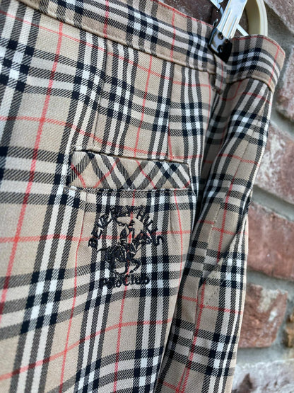 vintage beverly hills polo club nova check long short