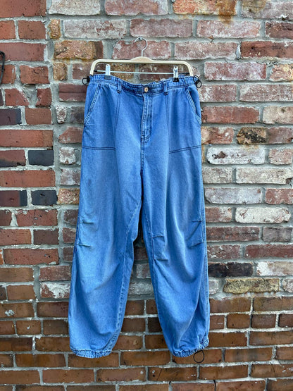 ardene drawstring parachute jeans