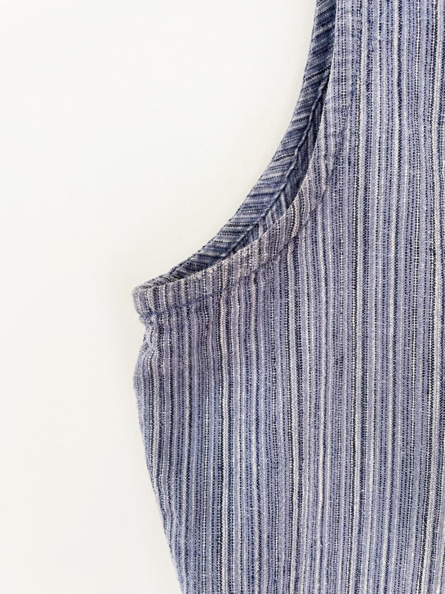 vintage 90s jessica linen - blend sleeveless shirt - good market thrift store