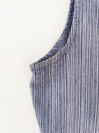 vintage 90s jessica linen - blend sleeveless shirt - good market thrift store