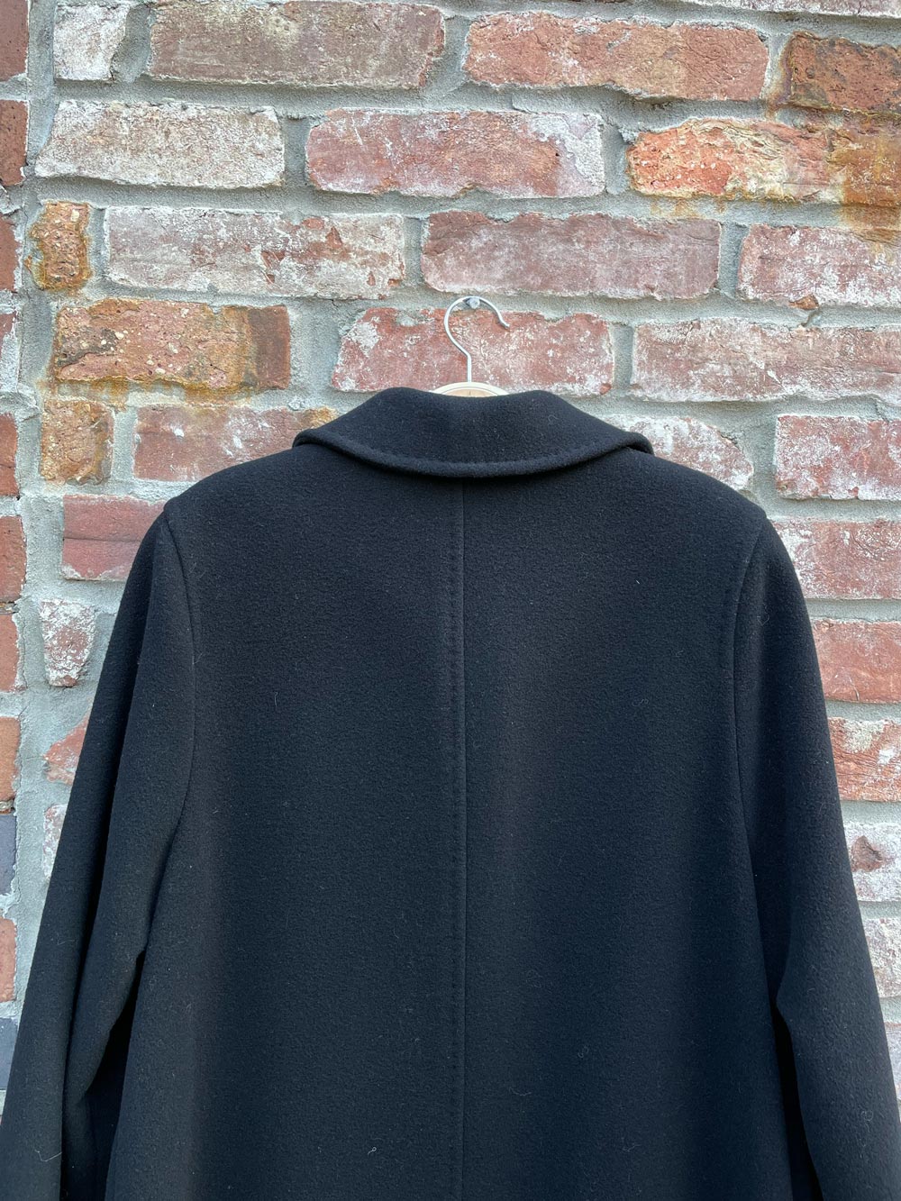 vintage apria italy wool-cashmere long coat