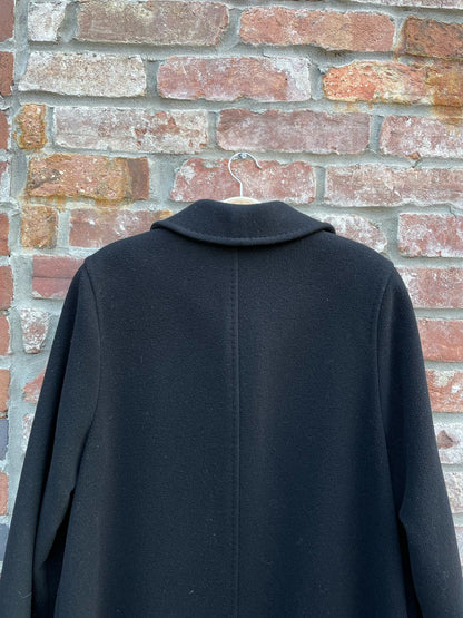 vintage apria italy wool-cashmere long coat