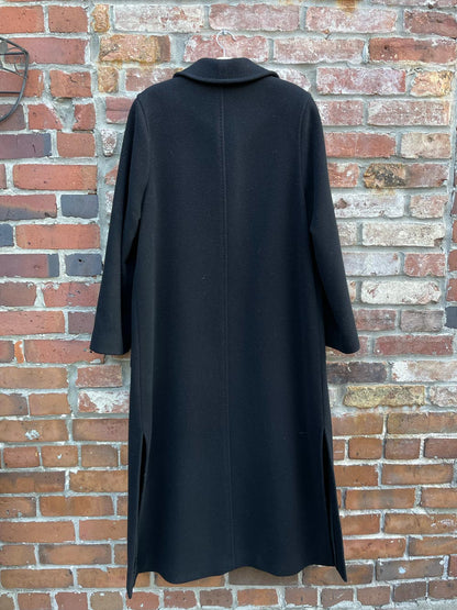 vintage apria italy wool-cashmere long coat