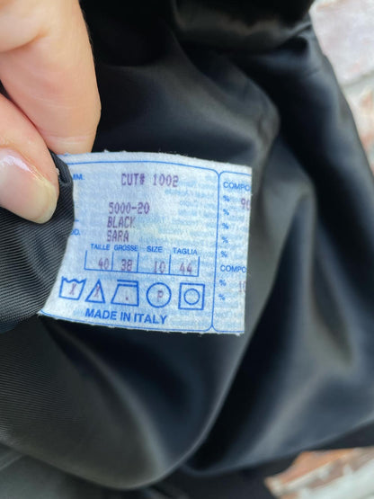 vintage apria italy wool-cashmere long coat