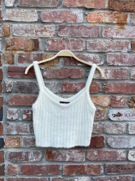 zaful fuzzy ribbed clueless layering tank