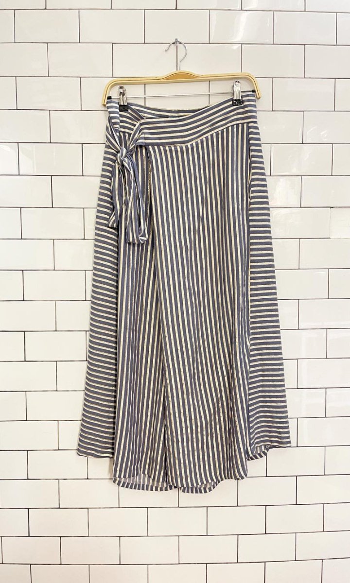 anthro eva franco wrap wide leg pants - good market thrift store