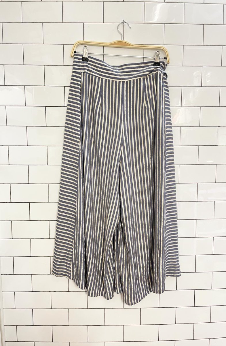 anthro eva franco wrap wide leg pants - good market thrift store