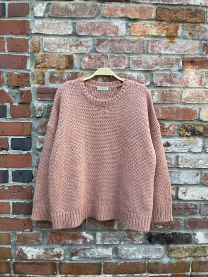 babaton follett wool-alpaca chunky knit crew