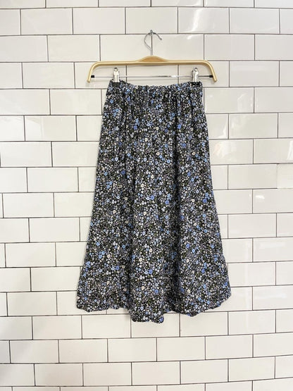 wilfred tie waist floral midi skirt - good market thrift store