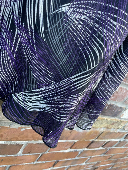 vintage 00s daniel laurent knee length skirt