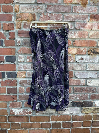 vintage 00s daniel laurent knee length skirt