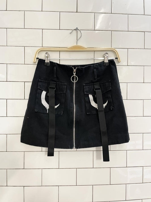 miu - b half moon vamp mini skirt - good market thrift store